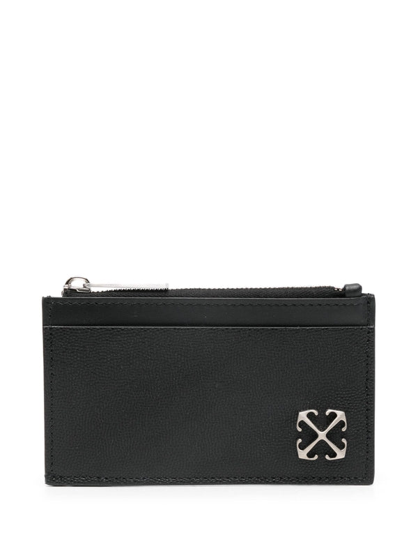 Arrow Logo Decoration Leather Card Wallet