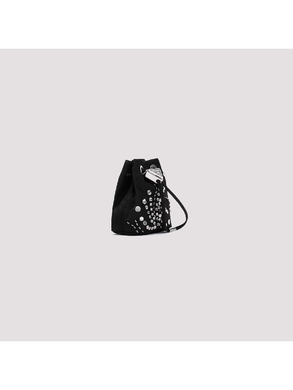 Triangle Logo Rhinestone Decor Mini Shoulder Bag