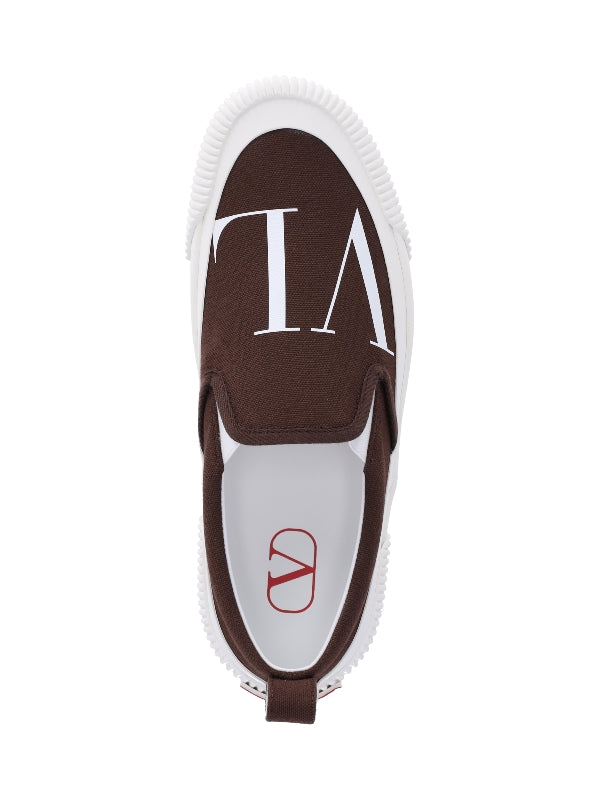 Vltn Logo Printing Slip-On Sneakers