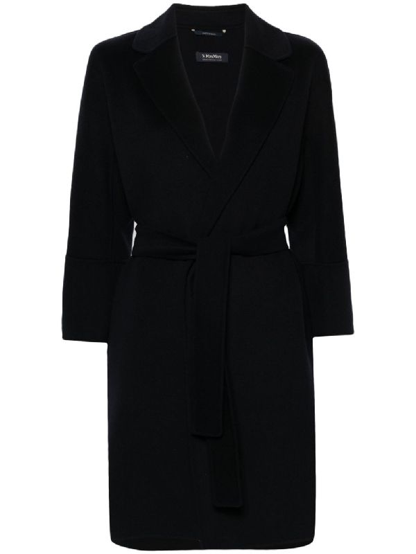 Arona Tie Wool Wrap Coat