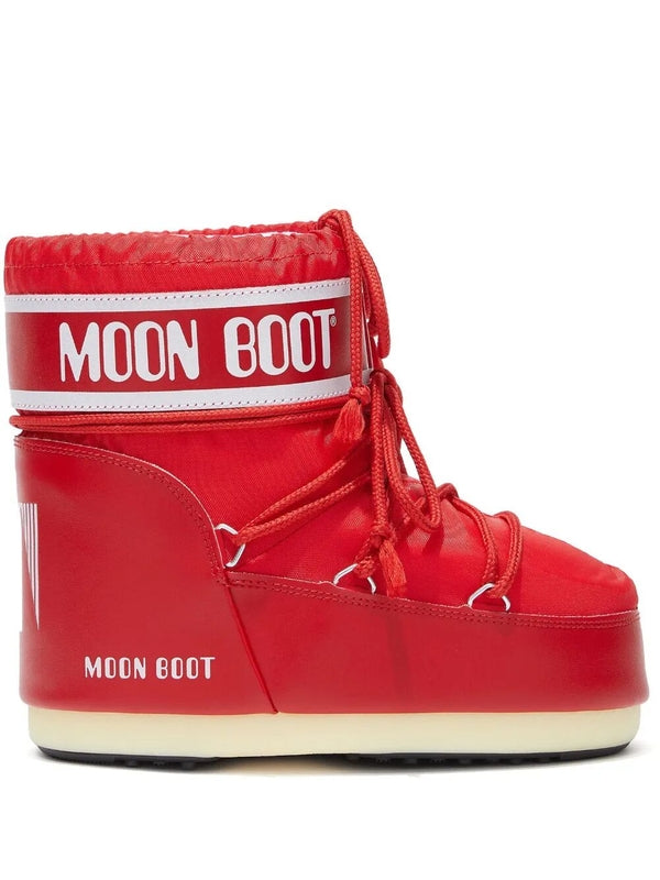 Moonboots Red Lace-Up Boots