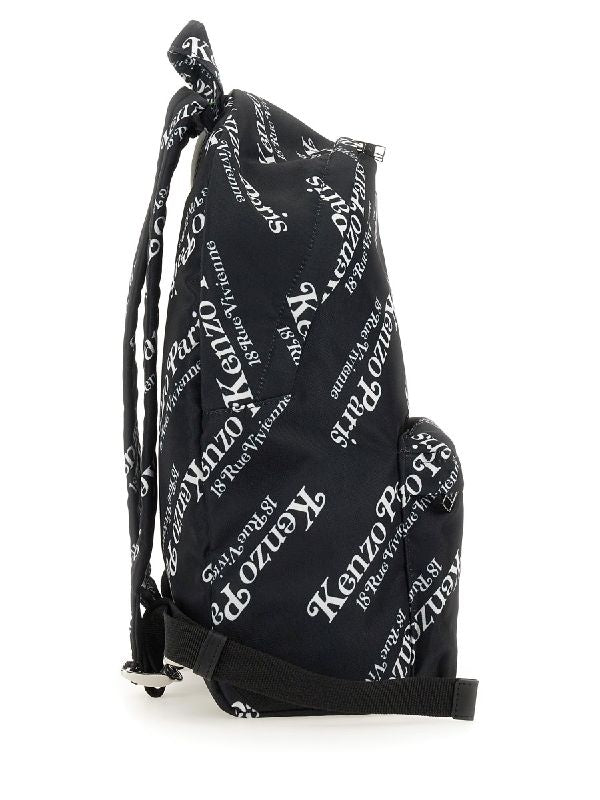 Allover Logo Printing Backpack