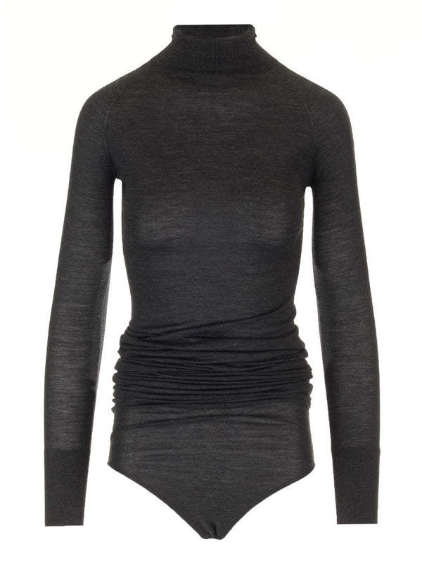 Drape Wool Bodysuit