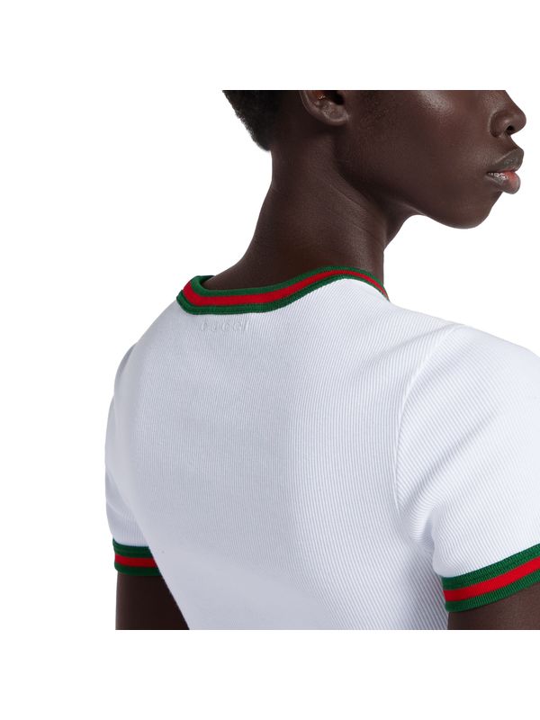 Web Ornament Cotton Short-sleeve T-shirt