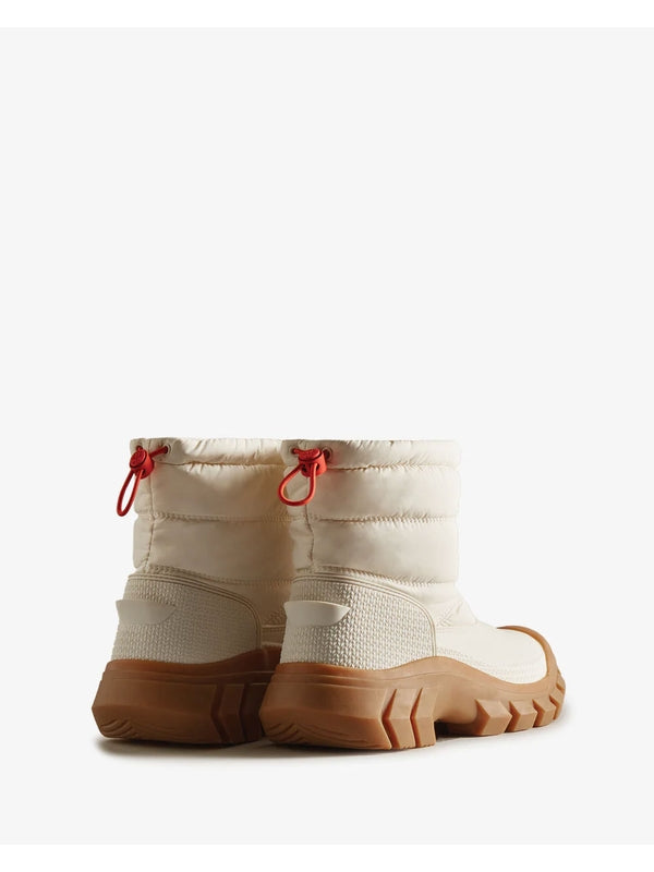 Hunter White Ankle Boots