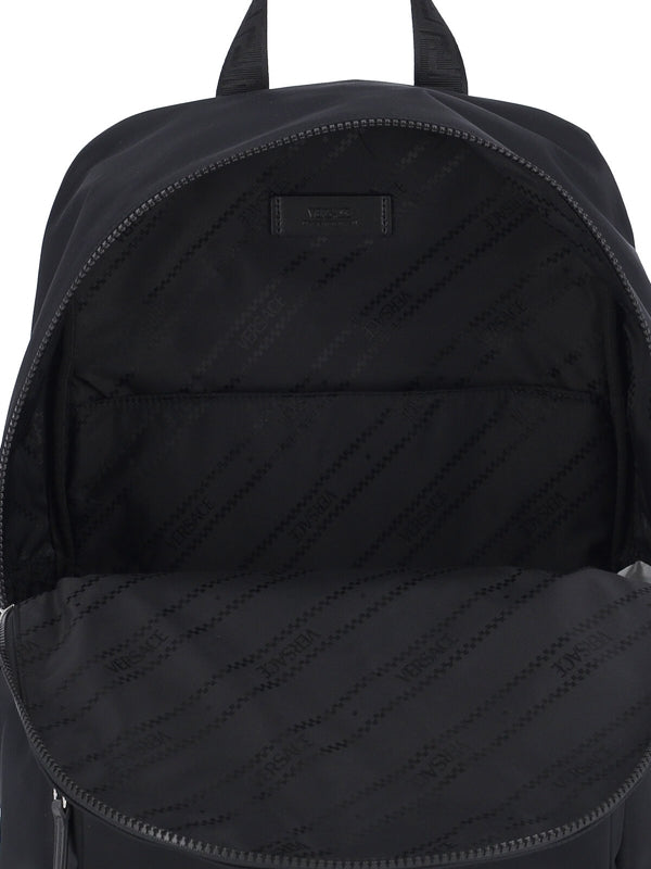 Versace Black Backpacks