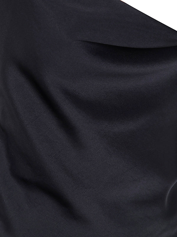 Evergreen Satin Mini Dress