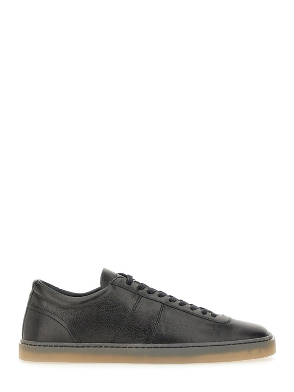 Black Cotton Lowtop Sneakers