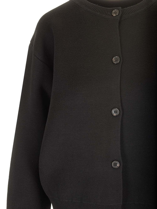 Structured Crewneck Cardigan