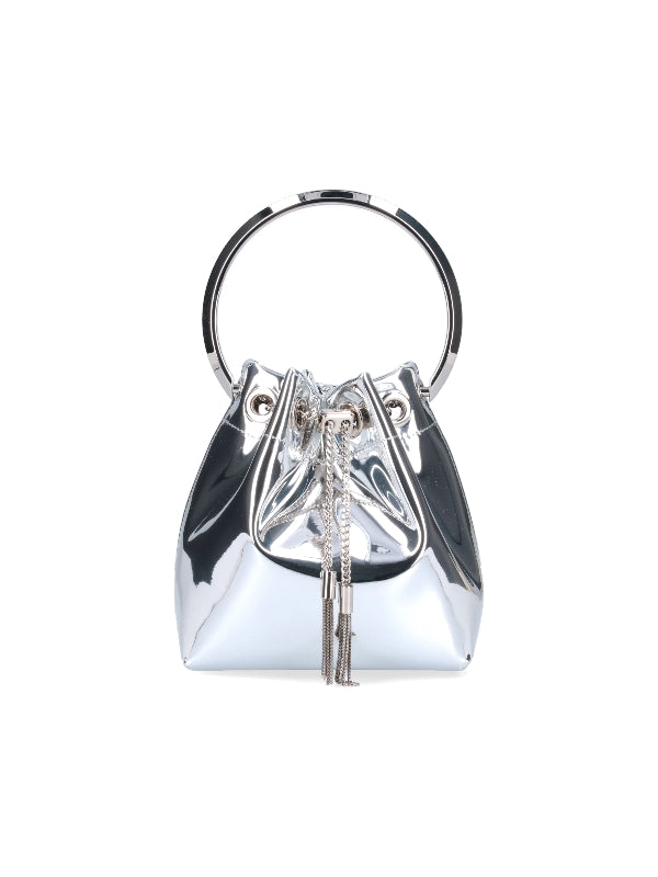 Bon Bon Metallic Leather Mini Bucket Bag