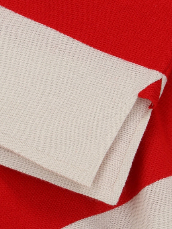 Back Logo Stripe Polo Shirt