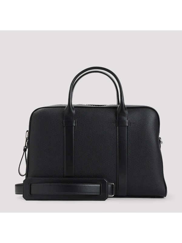 Black Calfskin Briefcase