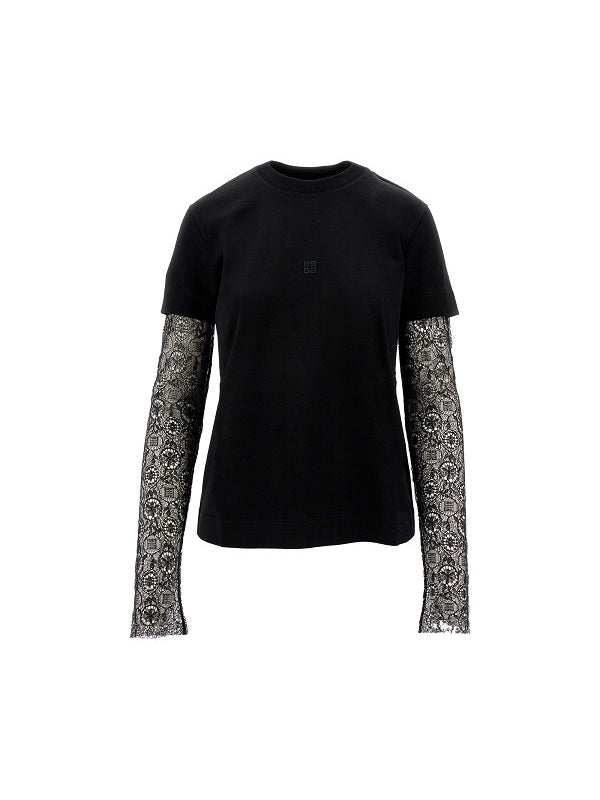 4G Lace Long Sleeve Top