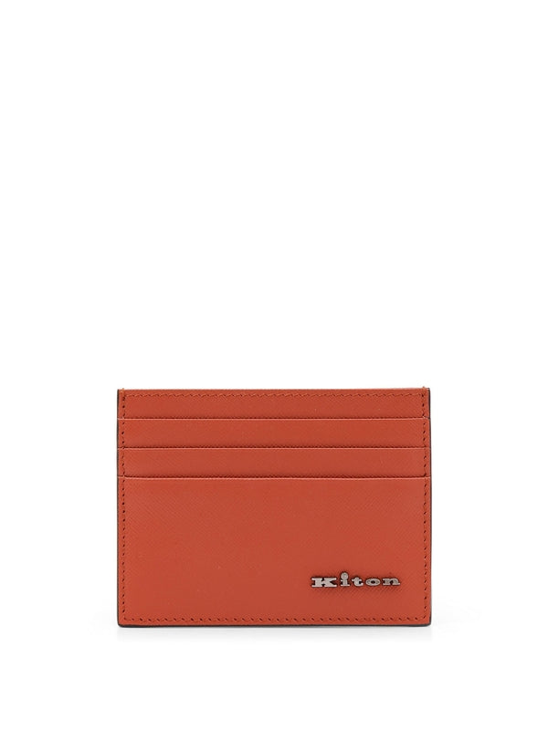 Logo Leather Card Wallet