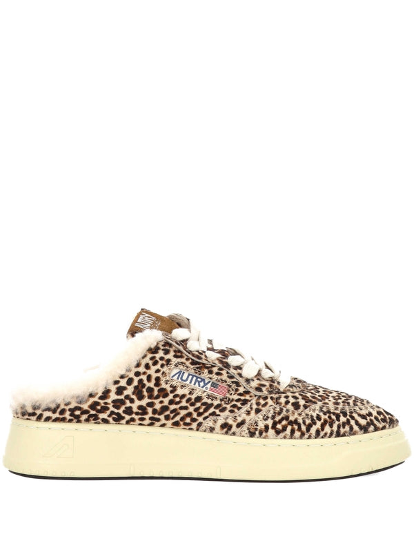Autry Beige Low Top Sneakers