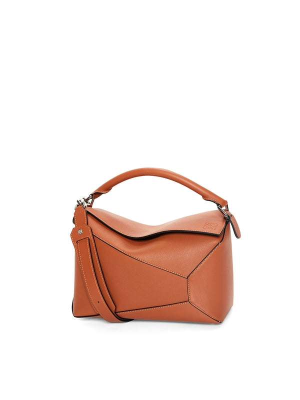 Puzzle Leather Large Tote Bag