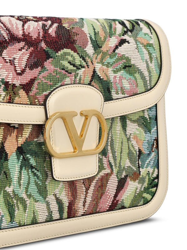 9to5 Jacquard Flower Shoulder Bag