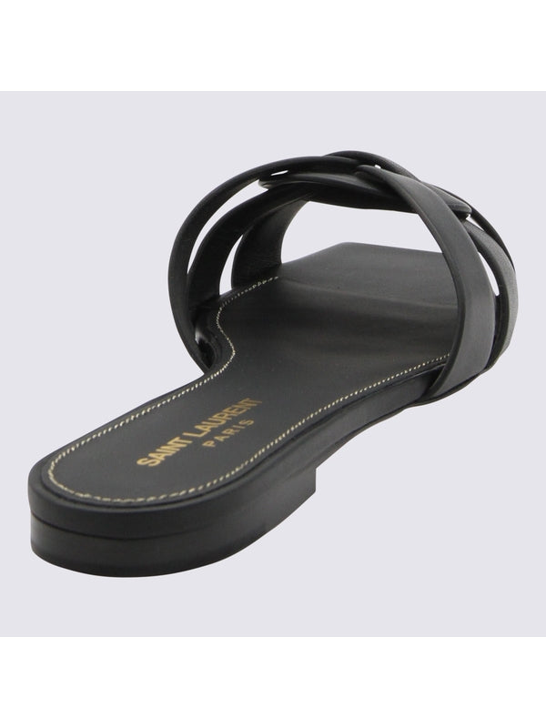 Saint Laurent Black Slides