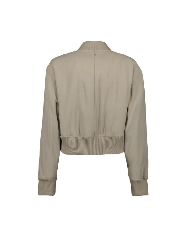 Beige Wool-Blend Jacket