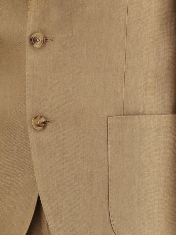 Single Breasted Linen Setup Suit