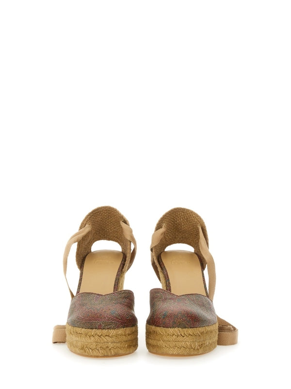 Castañer Brown Wedge Sandals
