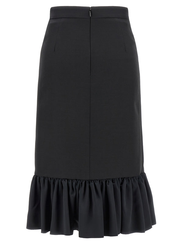 Bow Decoration
  Midi Skirt