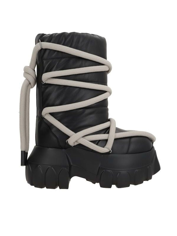 Rick Owens Black Middle Boots