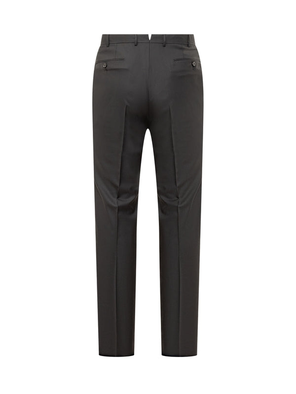 Black Wool Tailored Pants