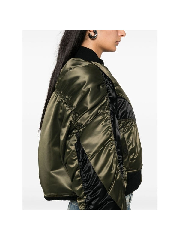 Ruffle Detail Bomber