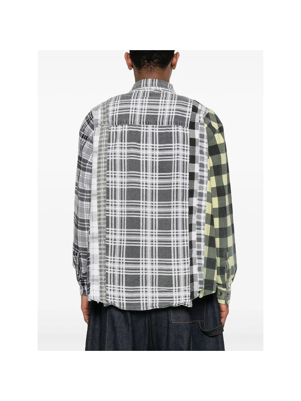 Panel Check Pattern Shirt
