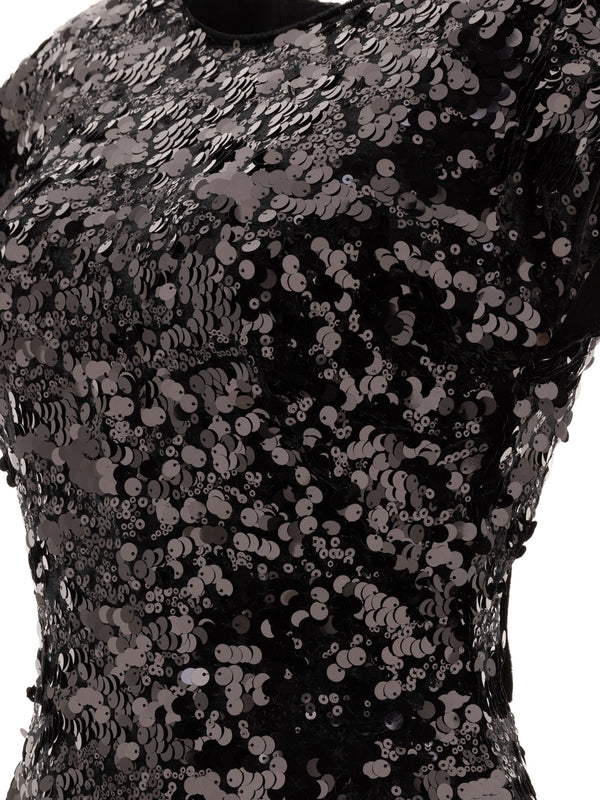 Sequin Detail Mini Dress