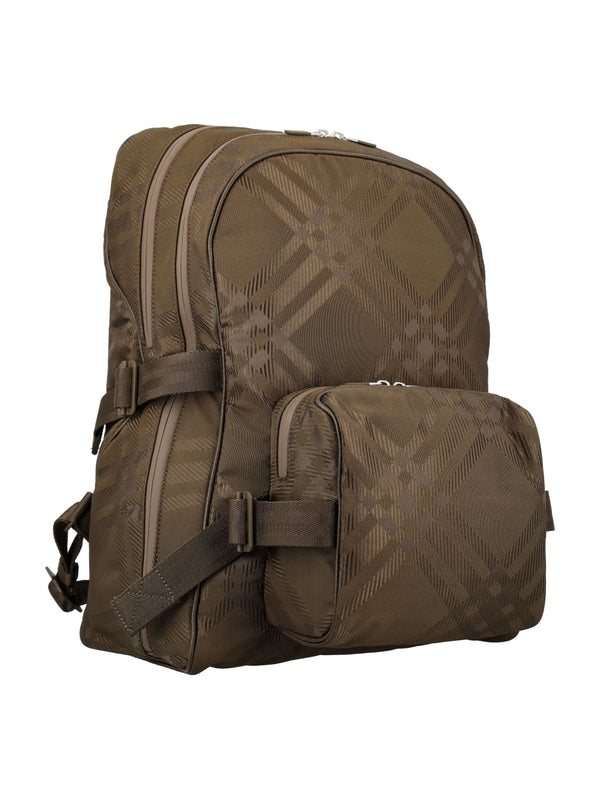 Check Jacquard Backpack