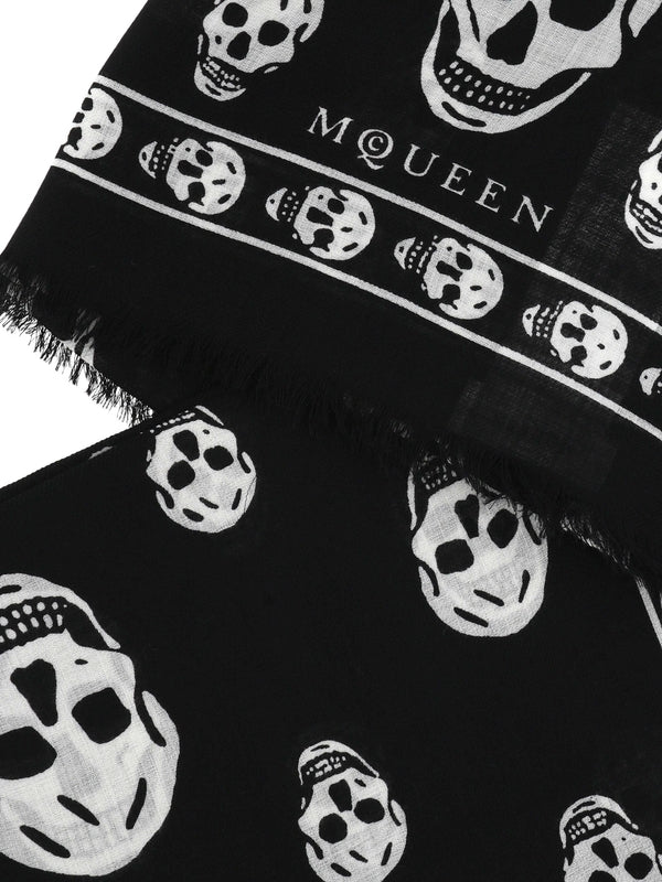 Alexander Mcqueen Black Muffler