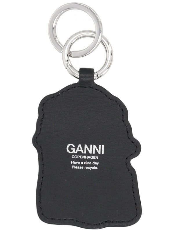 Ganni Black Keyrings