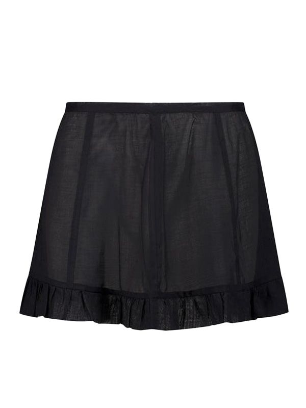Semi-Sheer Cotton Skirt