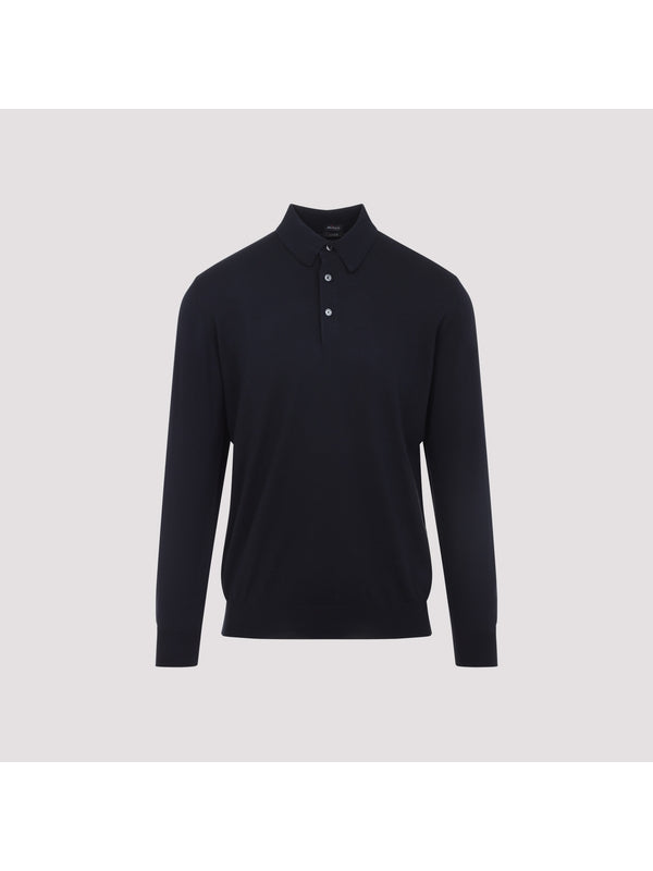 Kiton Navy Knitted