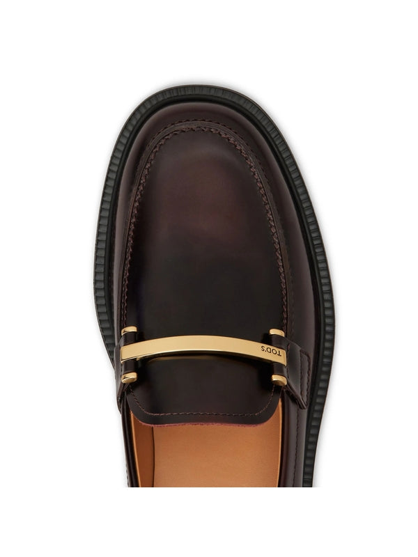 Tod'S Burgundy Loafers