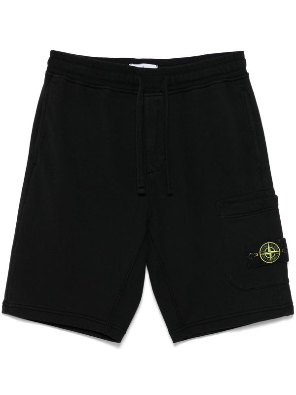 Wappen Patch Banded Cotton Shorts
