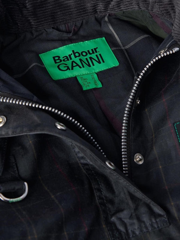 Ganni Logo Patch Anorak Cotton Jacket