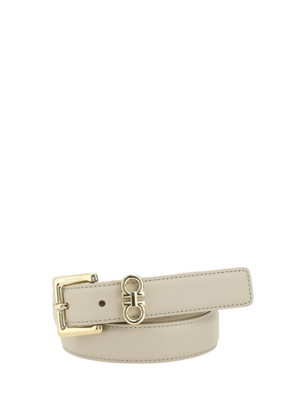 Ferragamo Beige Leather Belts