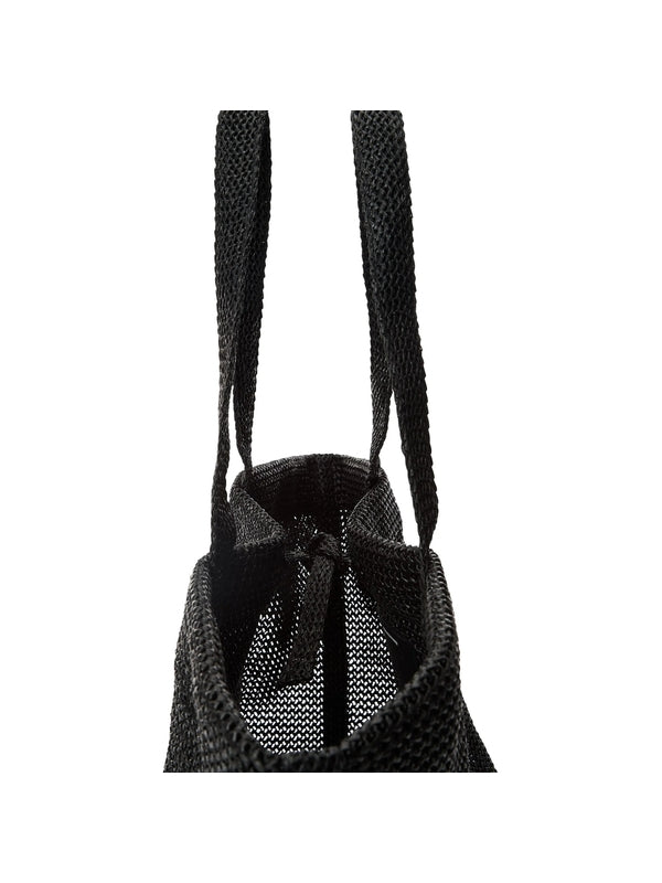 Logo Patch Raffia Xl Tote Bag