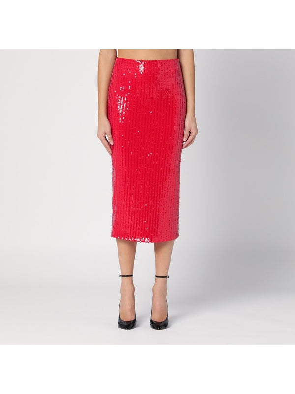 Allover Sequin Pencil Skirt