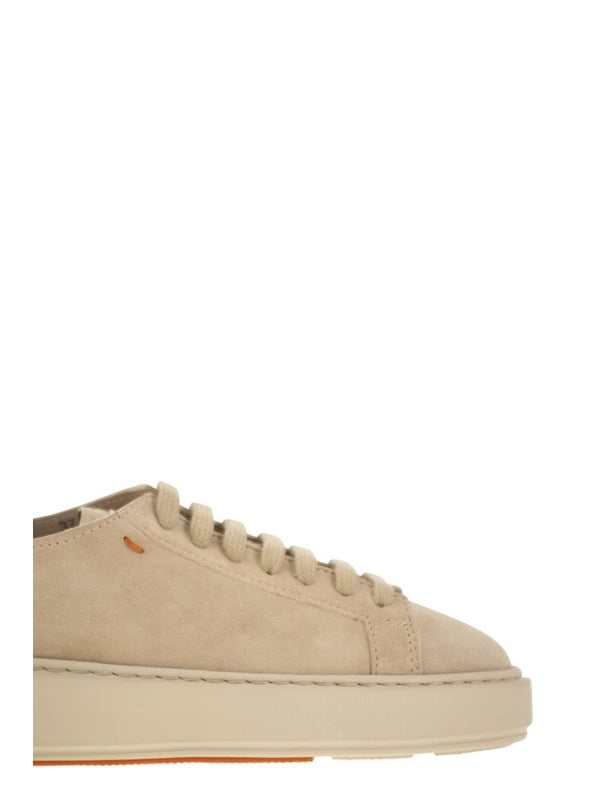 Santoni Beige Low Top Sneakers
