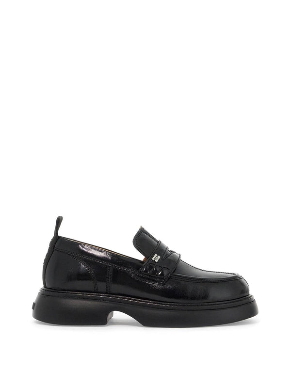 GANNI - Butterfly Logo Penny Loafers - Jente