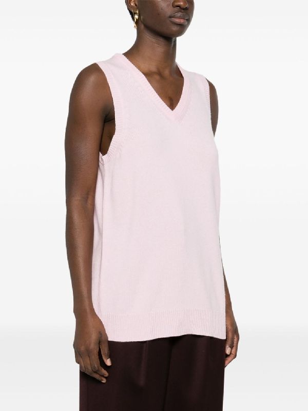 Wool Cashmere
  V-Neck Knit Vest