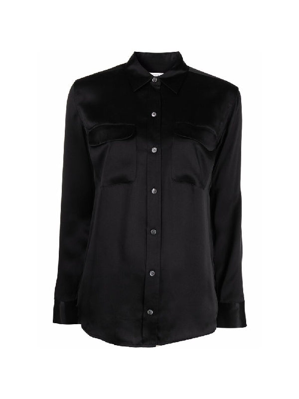 Satin Weave Silk Shirt