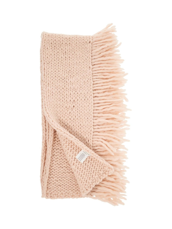 Wool Crochet Fringe Muffler