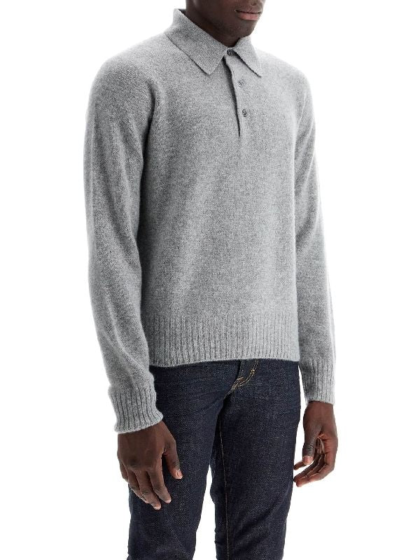 Cashmere Polo Sweater