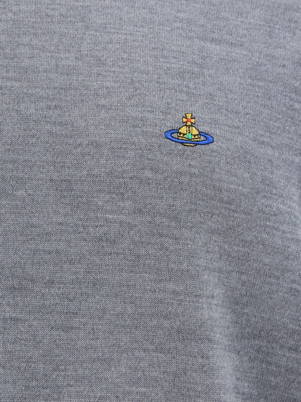 Alex Orb Logo Embroidery Wool Knit