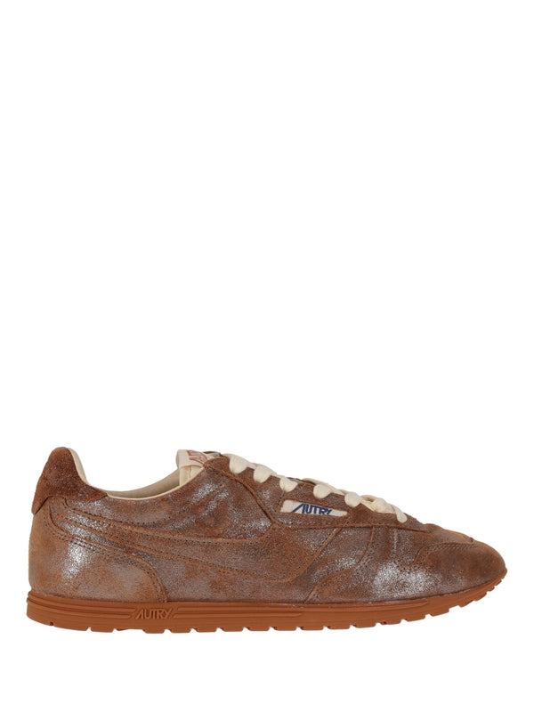 Autry Brown Low Top Sneakers